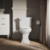 KOHLER 20111-0 Brevia, Slow Close Toilet Seat, Round Toilet Seat,