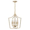 Creative Co-Op Constance - Tapered Metal 4-Light Candelabra Chandelier Style