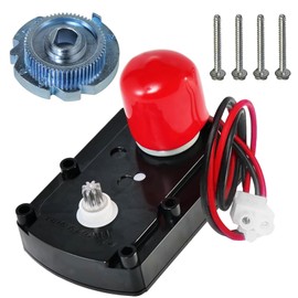 Tesidol 7286039 WS26X10021 7281291 7384691 Water Softener Valve Motor Original Equipment Manufacturer (OEM) Part Black with Gear 7283489