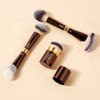 MAANGE 3 Piezas Brochas de Maquillaje Profesional Faciales de Aluminio