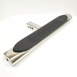 LEDIN For 2" Receiver Truck Chrome Steel Tow Hitch Step Bar Guard 28" Length 4" Oval