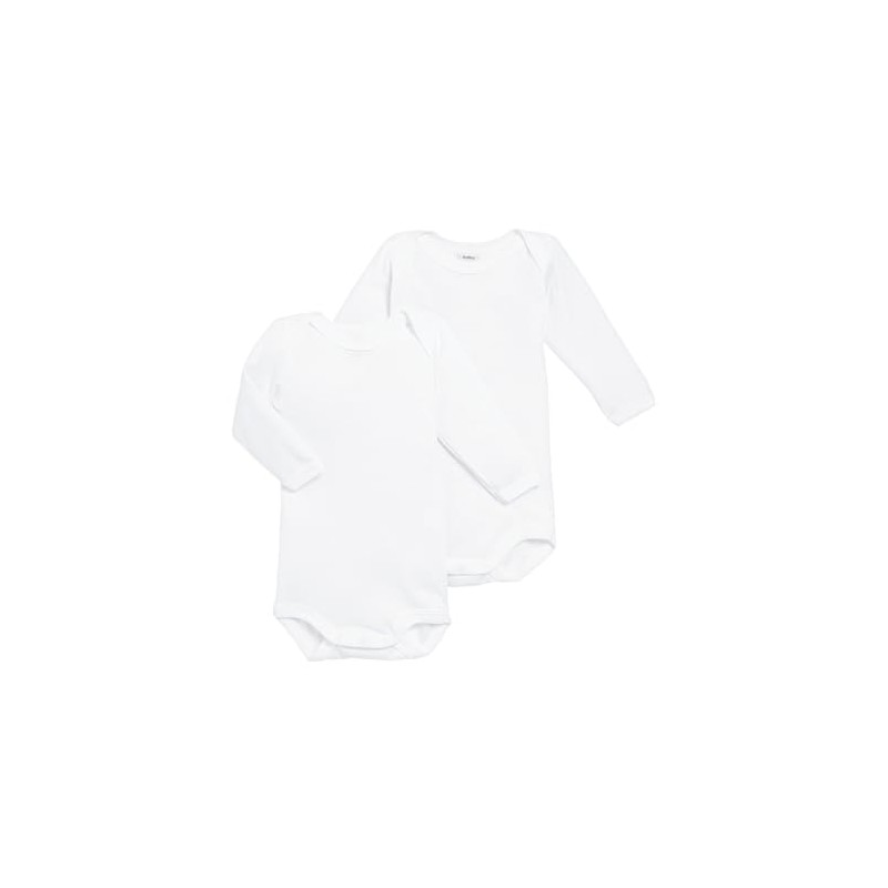 Petit Bateau Unisex Baby Bodysuits, Pack of 2, Variant 1