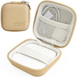 Linpr Card Reader Case for Square Contactless & Chip Reader (1st/2nd Gen), Mini Hard Shell Carrying Bag, Fits Credit Card Scanner, USB Cables & Small Accessories (Light Khaki)