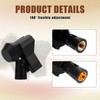 2pcs Microphone Clips, Adjustable Microphone Mount Clip Microphone Stand Clip