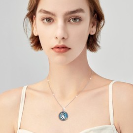 Alphm Capricorn Necklace for Women 925 Sterling Silver Capricorn Zodiac Pendant Necklaces 12 Constellation Horoscope Jewelry Birthday Gifts