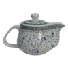 Porcelain Teapot 500ml Kettle with Removable Stainless Steel Infuser (Flower)