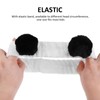 NOLITOY 2pcs Makeup Headband Cow and Panda Spa Headbands for