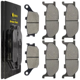 Caltric Front Rear Brake Pads for Yamaha FZ6 Fazer Fzs6 2004 2005 2006 Front Rear Pads