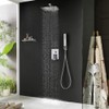 Iriber Chrome Shower System 10 Inch High Pressure Rainfall Shower