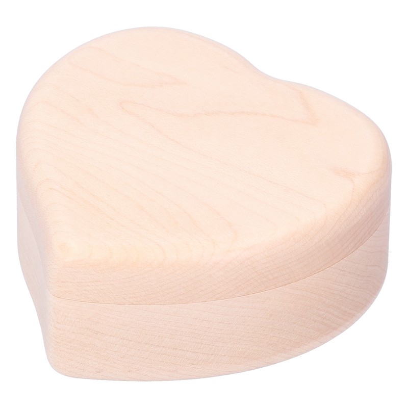 Wood Heart Shape Music Box Musical Box for Birthday Christmas