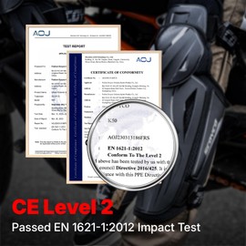 Scoyco 2pcs Motorcycle Knee Shin Guard Pads 3 Sections Adjustable Knee Cap Pads Protector Armor CE Level 2 Long Leg Sleeve Protective Gear for Motorcycle Cycling Racing