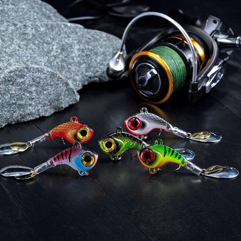 Njord Kalastus Jig Spinner Set with Double Spinner Blade 14