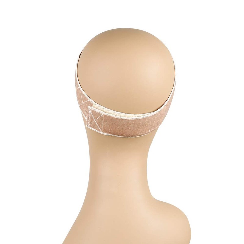6 PACK!! No-Slip Comfort Adjustable Wig Grip Velvet Band (Beige)