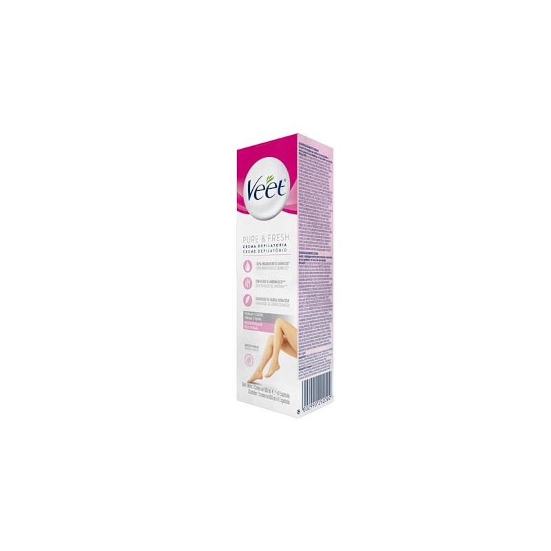 Veet Pure & Fresh Crema Depilatoria para Piel Normal Envase