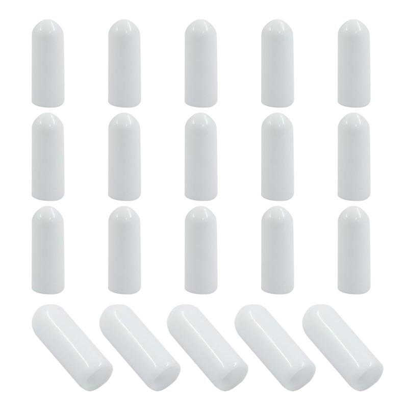 Kyuionty 120PCS Vinyl Flexible Rubber End Caps, 5mm ID Bolt