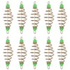 GreenCore Fishing Feeder, 14mm Luminous Beads Feeder for Fishing Method