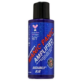 Manic Panic Amplified Rockabilly Semi-Permanent Hair Color Cream, Blue, 4 FL oz