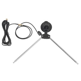Telescopic Dipole Antenna Kit, SDR Antenna with 60cm RG174 Cable and SMA Male Connector, Ideal for VHF UHF Range, for Better Reception Indoors or Outdoors