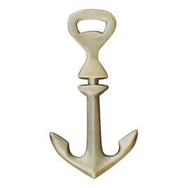 Sea-Club Bottle Opener – Anchor Bottle Opener Brass Antique Height 14 cm Maritime Decoration