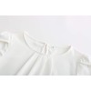 TASAMO Women Chiffon Blouse Round Neck Short Sleeve Top Shirts