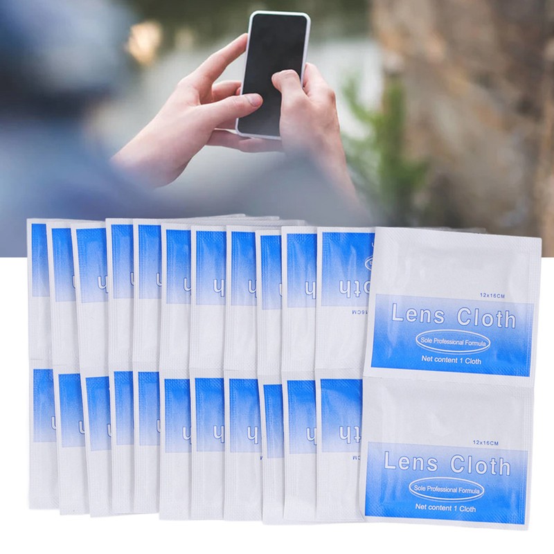 48pcs Lens Cleaning Wipes Disposable Screen Cleaning Papers for Eyeglasses