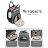 LOVEVOOK Mini Backpack for Women Stylish Waterproof Backpack Purse, Black-grey,
