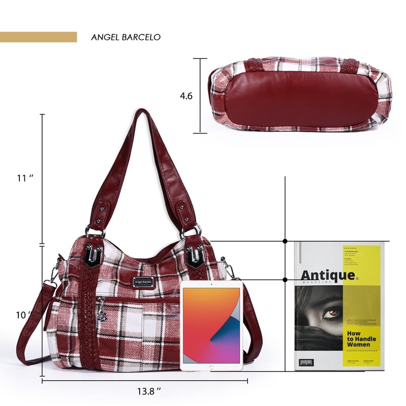 Angel Barcelo - Bolso de mano para mujer, diseño de