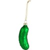 Green Christmas Pickle Tree Ornament, Pickle Glass Blown Ornaments, Xmas