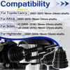 Axle CV Boot Repair Kit 2 Pack (19mm-24mm) – Silicone