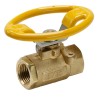 Parker 1/2" PTF Female (Short NPT Threads) Brass Industrial Ball