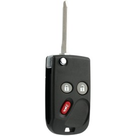 KeylessOption Keyless Entry Remote Control Car Flip Ignition Key Fob Replacement for LHJ011