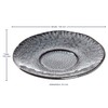 LEONARDO HOME 18590 Matera Ceramic Saucer 15 cm Anthracite, Charcoal