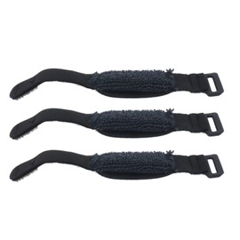 Soundspire 3-Pack Guitar String Silencer, 185mm Noise Reducer for Electric/Acoustic/Bass Guitars with Cotton Pad & Adjustable Strap