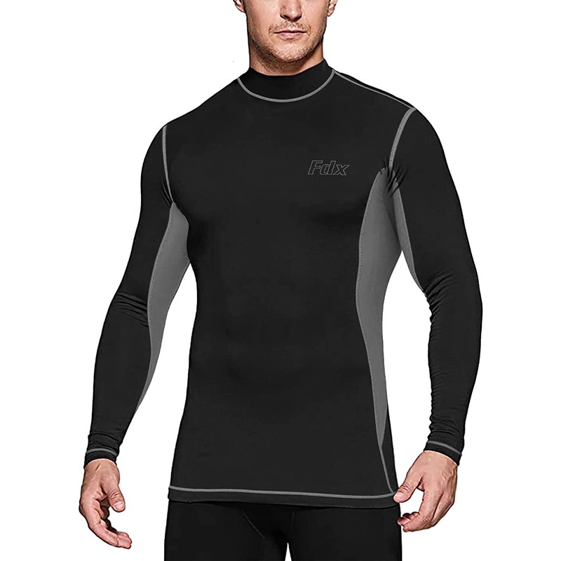 FDX Men’s Thermal Compression Suit, Breathable, Lightweight, Elastic Cool Quick