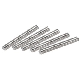 uxcell 10Pcs M6 x 50mm Fully Threaded Rod 304 Stainless Steel Right Hand Threads,M6-1.0 Thread Pitch