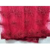 Nice Dark Red Mesh Scalloped Lace French design embroidery Fabric