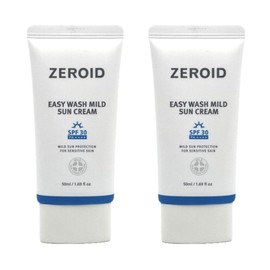 Zeroid Easy Wash Mild Zero Sun Cream Sun Cream Naedonnaesan Review Efficacy 50ml x 2 / 제로이드 이지워시 마일드 제로 썬크림 선크림 내돈내산 후기 효능 효과 50ml 2개