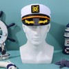 DEARMAMY Yacht Sailor Hat:Captain Hat Funny Adjustable White Sailor Cap