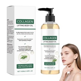 Collagen Oil for Skin Tightening, Elycura Collagen Lifting Body Oil,OrelVique Collagen body Oil,Moisturizing Anti Aging for Women & Men, Helps Soften Appearance of Crepey Skin for All Skin Types(1 pc)