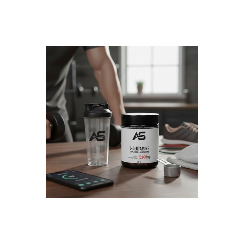 Premium Glutamine Powder [500g] - Pure - Tasteless + Additive-Free