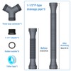 NiHome Expandable Flexible 1 1/2" or 1 1/4" P-Trap Pipe