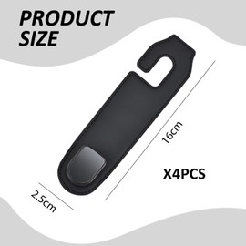 Pack of 4 Car Hooks, Portable Car Seat Hooks, Car Storage Hooks, Car Accessories, Car Headrest Hooks, Durable Hooks