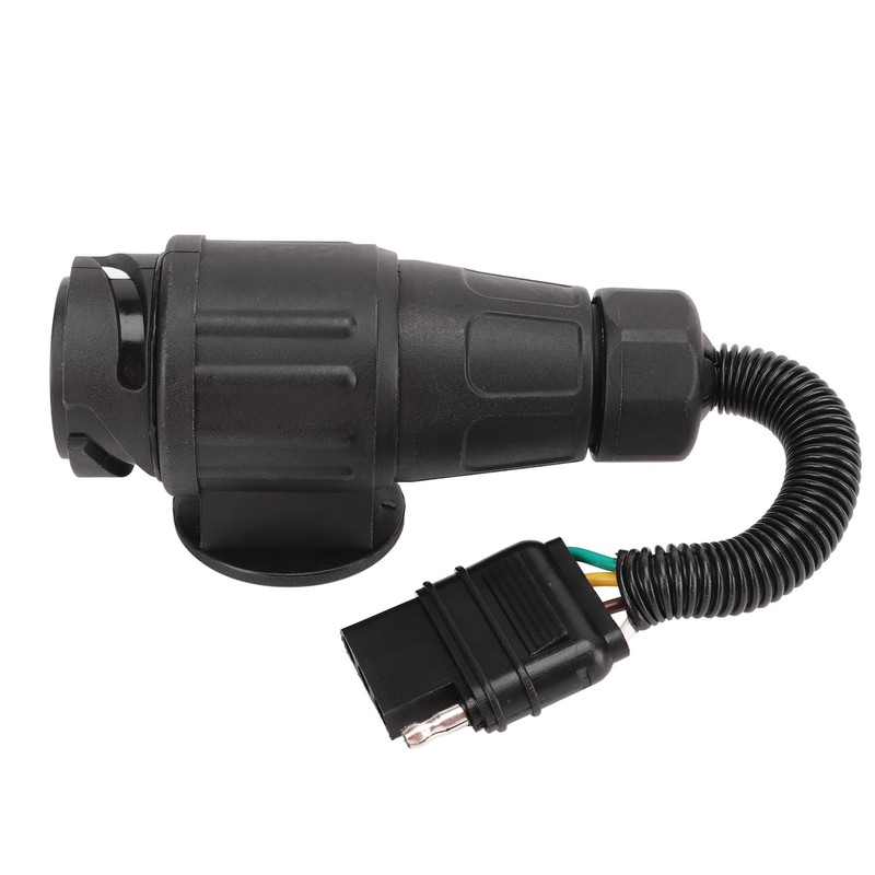 Trailer Plug Adapter 13 Way Round to 4 Way Flat