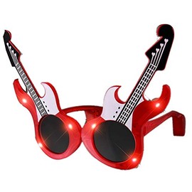 blinkee Guitar LED Sunglasses Red
