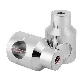 Broco Pair of 25 mm Elevator Handlebar Riser Aluminium Alloy for Motorcycle Modification (Electrosilvering)