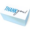 RXBC2011 Sky Blue Gratitude Thank You Cards with Elegant Script