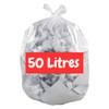 Müllbeutel, transparent, 50 l x 50 m, Müllbeutel, 50 l,