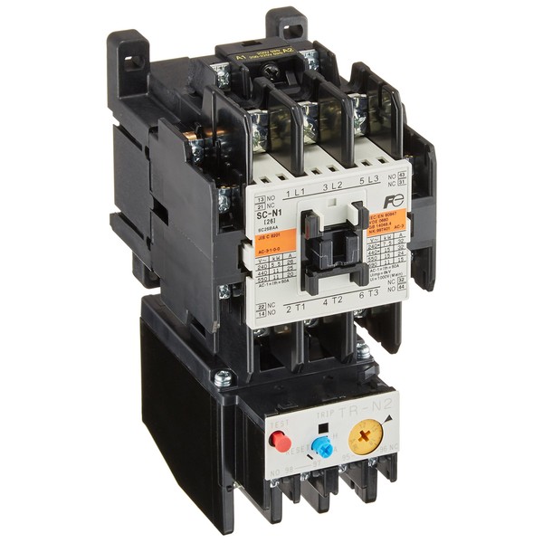 Fuji Electric SW-N1-200V-3.7KW-AC200V Standard Electromagnetic Switch, No Case Cover