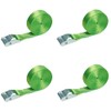 LOADCARE Set of 4 Tie Down Straps with Clamping Lock,