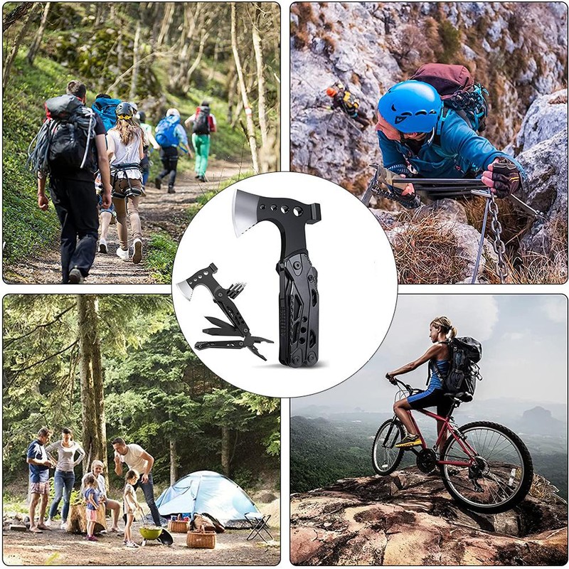 Portable Multi Tool Folding Multi Purpose Axes Stainless Survival Tools